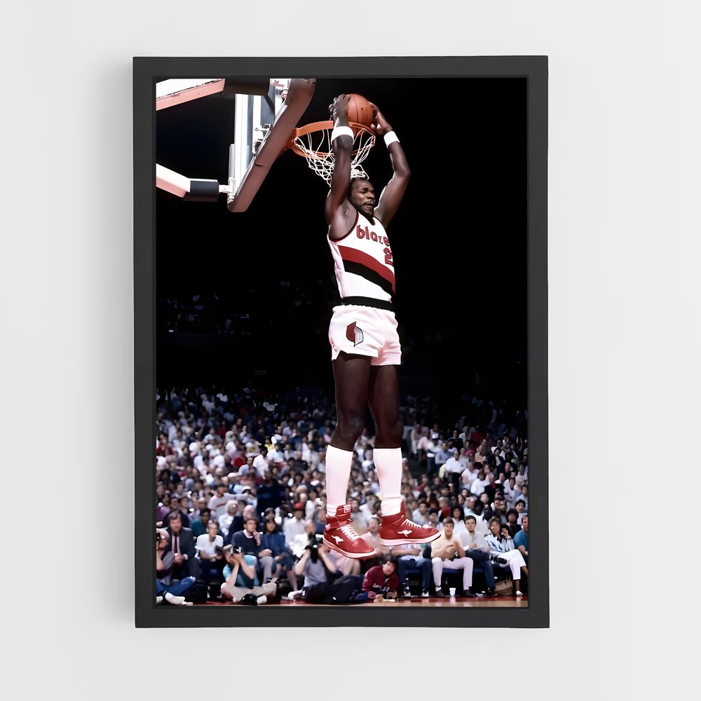 Poster Clyde drexler cadeau – affiche Basketball (vue 2)
